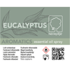 Flesje 50ml aromaspray gebaseerd op etherische olie eucalyptus