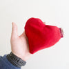 hartvormige klein kersenpitkussentje - valentijn - hartje - opwarmbaar